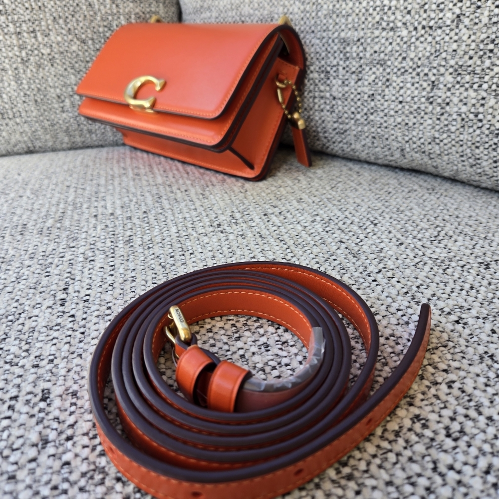 Coach Sun Orange Bandit Crossbody